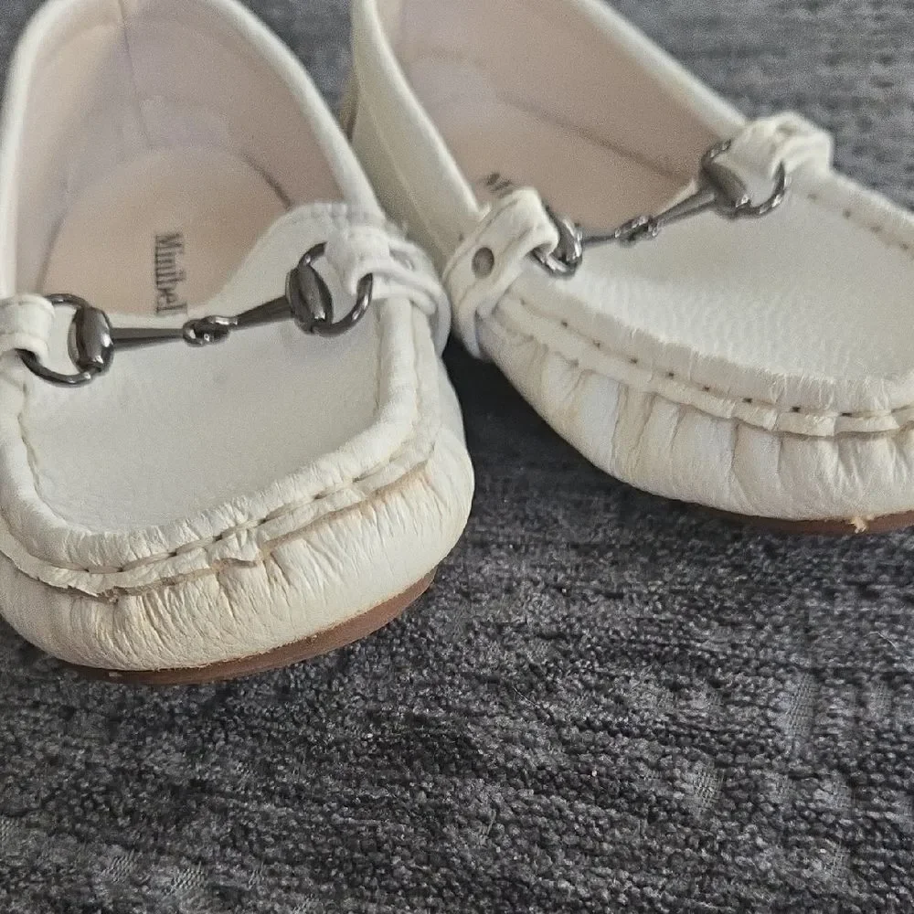 Kids Cream Moccasins